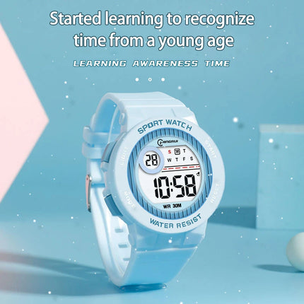 UTHAI CQ422 Fashionable Children's Watch Alarm Clock 30ATM Waterproof LED Night Light Electronic Watch Children's Birthday Gift
