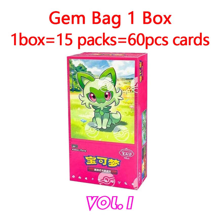 Original Pokemon Game Pack Cards Gem Pack Vol.1 Vol.2 Scarlet and Violet Trading PTCG Bag Box Deck Ibrahimovic Pikachu Card Gift