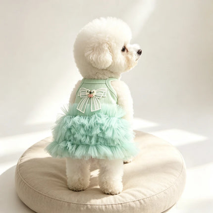 1 Pack Sleeveless Puffy Cute Pet Half Skirt Adorable Princess Dog Skirt Comfortable Pet Apparel Suitable for Small Dogs and Cats