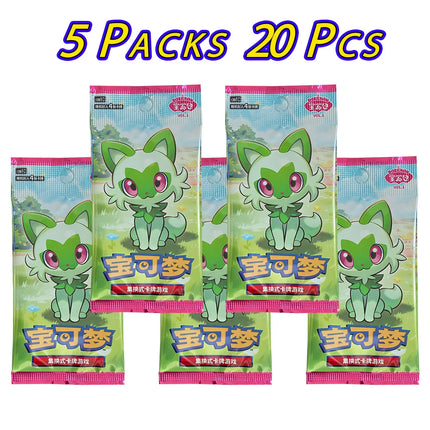 GEM Pack Original Vol.1&2 Pokemon Cards in Chinese Scarlet and Violet Trading PTCG Bag Box NO Cbb1C Card Surprised Gift