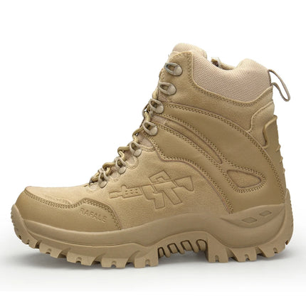 Brand Men Work Safty Boots Outdoor Hiking Boots Non-slip Rubber BoatsTactical Desert Combat Boots Work Shoes Men Casual Sneaker