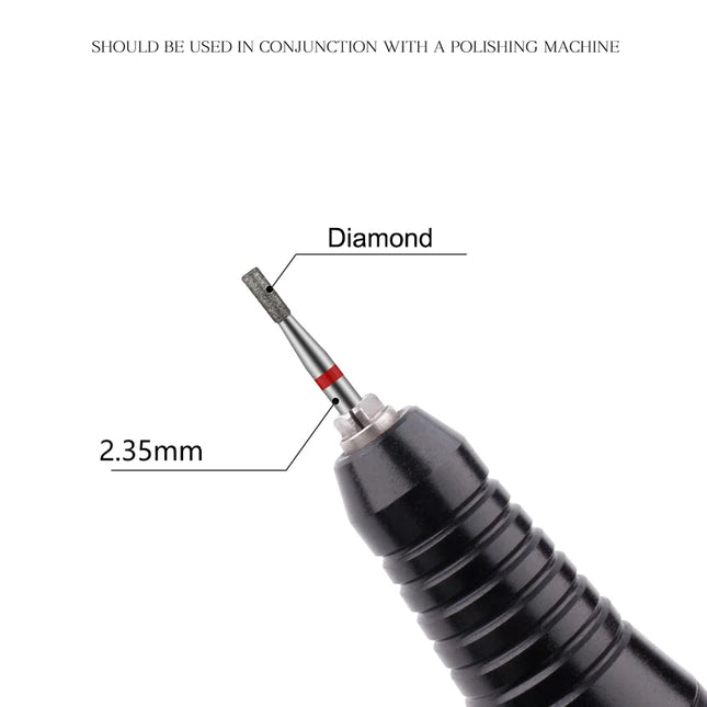 Column Diamond Burr Nail Drill Bits Rotary Russian Cuticle Bit Electric Milling Cutters Manicure Drill - product image 2