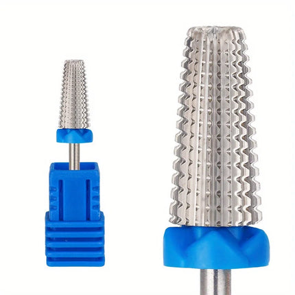 1/5Pcs 5 in 1 Ceramic Nail Drill Bit For Electric Drill Machine 3/32" Shank Milling Cutter Fast remove Acrylic or Hard Gel