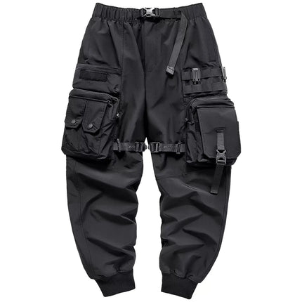2022 Winter Thick Tactical Cargo Pants Men Fashion Functional Multi Pockets Trousers Hip Hop Streetwear Pants Techwear Black