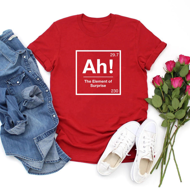 Ah, das Überraschungselement T-Shirt Project Hail Mary Shirt Chemie-Witz-T-Shirt Lustige Grafik-T-Shirts Männer Frauen Kurzarm-Oberteile