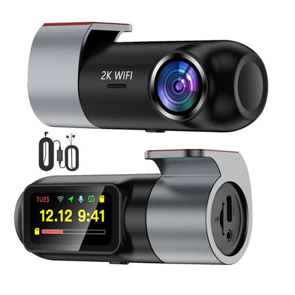 HD 2K WIFI/GPS Dash Cam 24H Parking Mode 2560 X 1440 Car DVR Support 256GB Max G-Sensor Loops Recording Dashcam for Vehiles