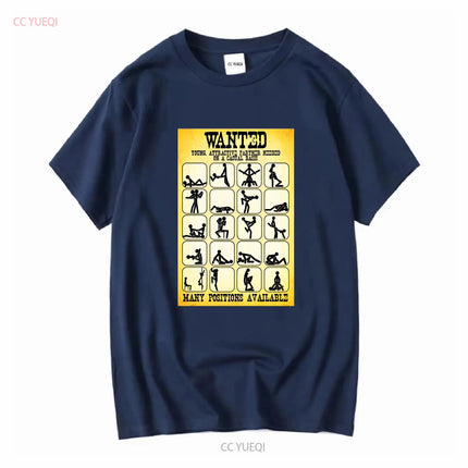 Wanted Kamasutra Position  White Men T Shirt D403 vintage Washed Stylish Slightly graphic fashion Comfortable designer clothes