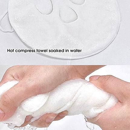 Hot compress towel hanging ear soft skin-friendly steam heating cold hot compress face towel wet compress irrigation face towel