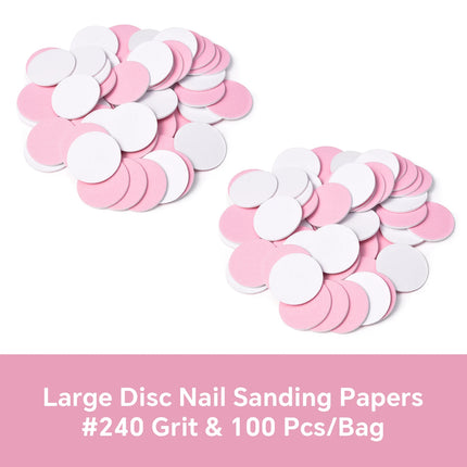 Dead Skin Replaceable Sanding Paper Set for Manicure Pedicure With Metal Disc Nail Drill Bit Calluses Removal Foot Care Tool Acc