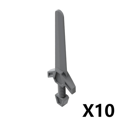 MOC Medieval Military Weapons Building Blocks Parts Castle Knights Soldier Sword Bow Crossbow Helmet Spear Model Bricks Boy Toys