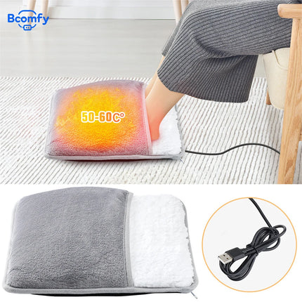 Foot Warmer Winter Electric Foot Heating Pad Soft Flannel Washable Foot Warmer Constant Temperature Heating Foot Warming Mat