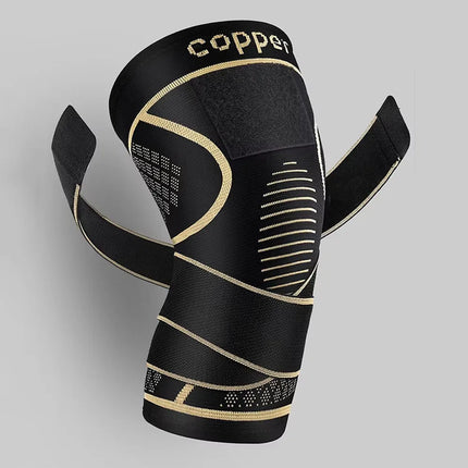 Copper Knee Braces with Strap for Knee Pain Women and Men, Knee Compression Sleeve for Arthritis, ACL, Meniscus Tear