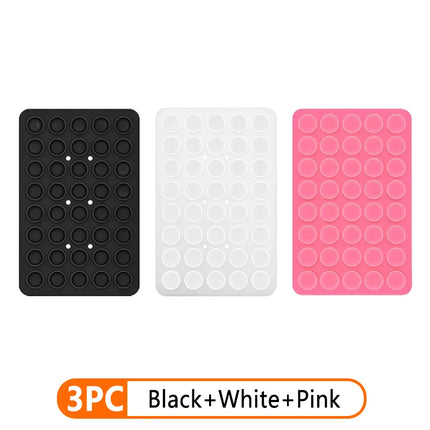 Silicone Suction Cup Phone Holder Multi-Functional Anti-slip Mobile Fixture Pad Double Sided Detachable For iPhone Huawei Tablet