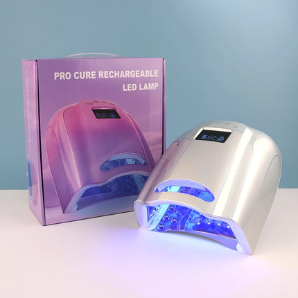Hot Selling Nail Supply Gradient Purple Nail Lamp Pro Cure Cordless 128w LED UV Lamp New Trend