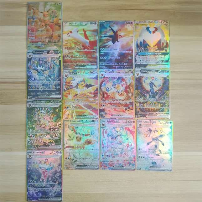 43 Teile/Set Pokémon Karte PTCG Zekrom Reshiram Victini Charizard Lillie Mew Greninja SV11W 11B Selbsterstellte Anime Spielesammlung Geschenk