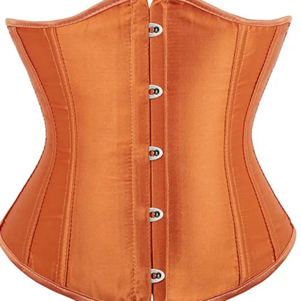 Black Corset Underbust Plus Size Sexy Women With Lacet Bodyshaper Costumes Cincher Ladies Burlesque Corselet Red Green Blue Pink