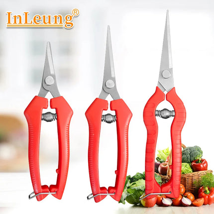 Non-slip Handle Pruning Shears Branch Grass Garden Fruit Tree Trimming Sharp Blade Scissors Knife One-handed Cutting Knife Tools