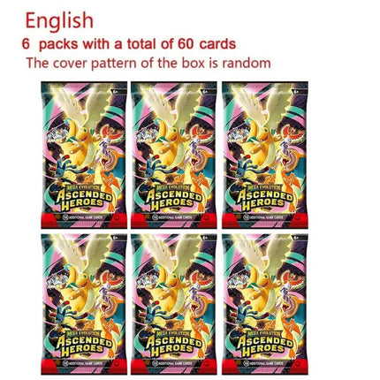 10/30/60/360PCS English Pokémon TCG: Mega Evolution Perfect order Phantasmal Flames Ascended Heroes Booster Box Pokemon card