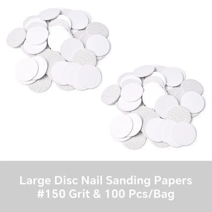 Dead Skin Replaceable Sanding Paper Set for Manicure Pedicure With Metal Disc Nail Drill Bit Calluses Removal Foot Care Tool Acc