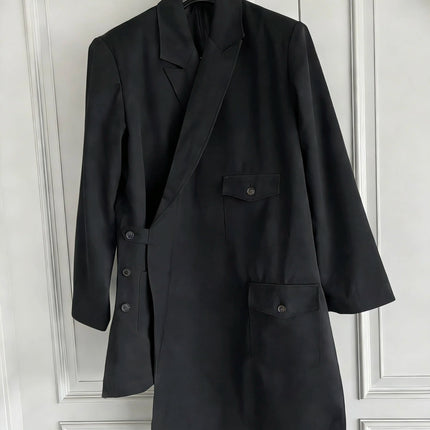 TOP-YAMAMOTO Original Design, original multi-functional deconstructed casual wool jacket, Yamamoto style coat