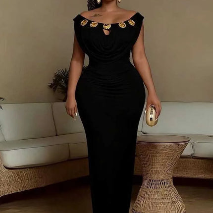 Evening Dress for Parties High Waist Slim Fit Bohemian Dress Chic Woman Wedding Invite Off Shoulder Sexy Long Dresses Elegant