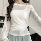 WHITE / L