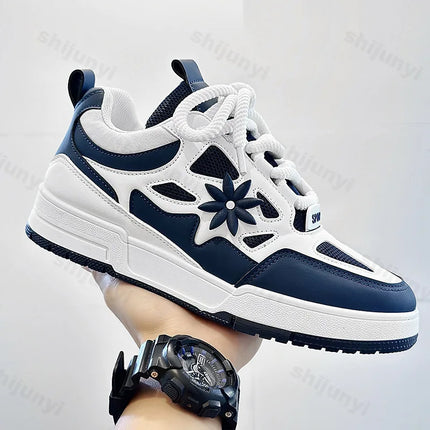 Men Platform Vulcanized Shoes New Fashion Increased Thick Sole Breathable Casual Wear Resistant Casual Sports Shoes for Men