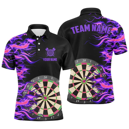 Fashion Darts Pattern Polo Shirts Summer Casual Custom Name Team Uniforms Short Sleeve Polo Shirt Loose Quick Dry Sports Tops