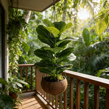 85cm Artificial Ficus Lyrata Tree - image 2