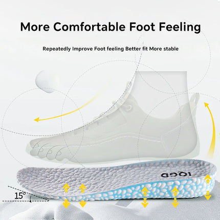 EVA Material Invisible Height Increase Insoles For Shoes Breathable Shock Absorption Comfortable For Women Men