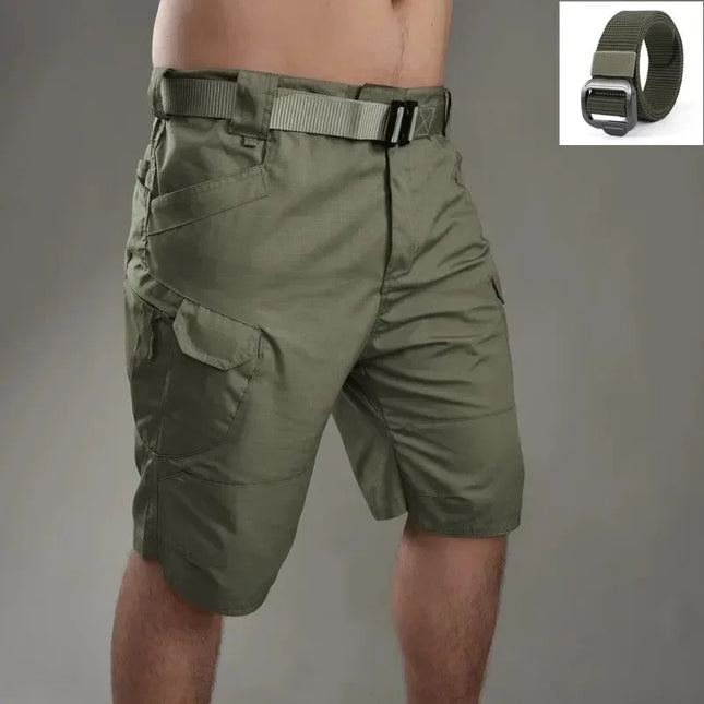 Army Fan Tactical Cargo Shorts Multi Pocket Outdoor Shorts Sommer Wander-Trainingshose mit Gürtel