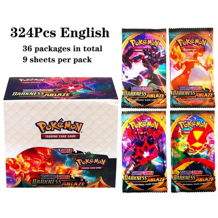2025 324Pcs Pokemon Cards Sun & Moon  Evolutions Unified SHINING Booster Box Collectible Tradiner Card Game toy for children ﻿