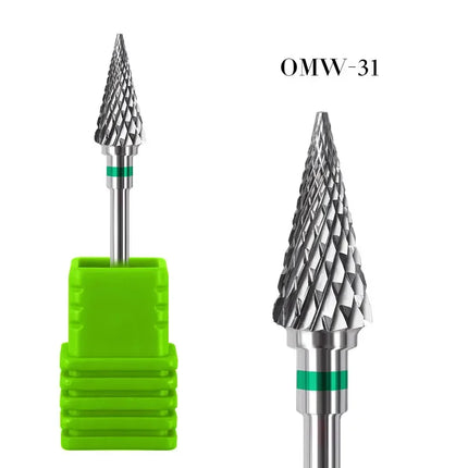 20 Types Tungsten Blue Rainbow Carbide Nail Drill Bit Electric Nail Mills Cutter For Manicure Machine Nail Files Accessories