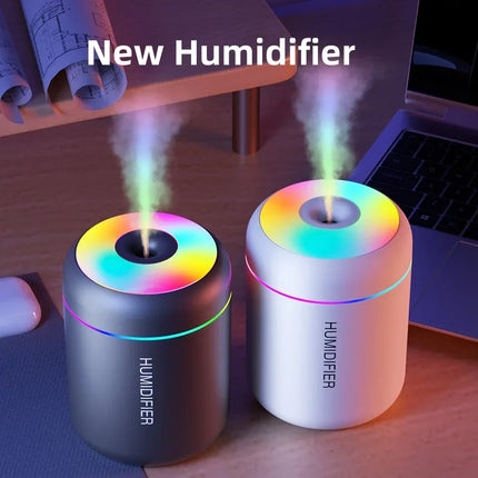 180ML Mini Air Humidifier USB Electric Aroma Diffuser Essential Oil Purifier Aromatherapy Mist Maker Lights For - product ima