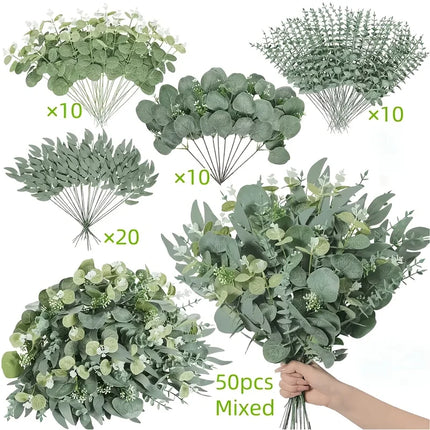 Eucalyptus Leaves - artificial flowers for wedding greenery (photo 8 of 10)