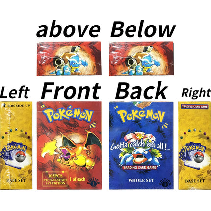 PKM Base Set Booster Box 1999 1st Edition Proxy Game Cards Packs WOTC Sealed Blue Wing Charizard Blastoise Venusaur Packs Toys