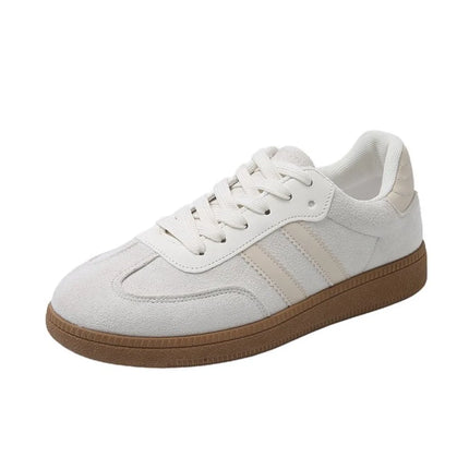 Women's Fashion Tennis Sneakers Flats Lace-up Vulcanized Shoes Autumn Outdoor Trainers Student Board Footwear