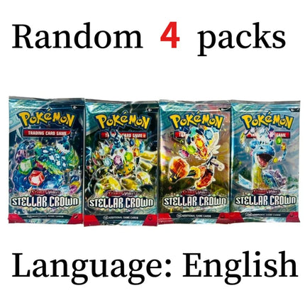4 Pcs Pokemon Card CHAOS PISING  ASCENDED HEROES  English Booster Battle Pokemon Card Game Carte Trading Collection Cards Gift