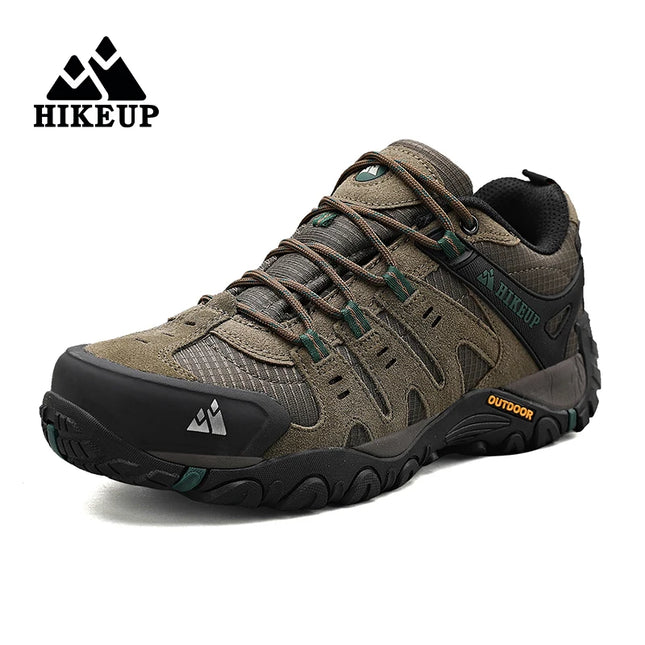HIKEUP Men's Hiking Shoes Suede Leather Outdoor Shoes Wear-resistant Men Trekking Walking Hunting - product image 2