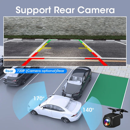 7/8.1 inch Suspended Type Wireless CarPlay Touch Screen Portable Car DVR Android Auto Dashcam GPS Navigation Rearview Camera FM