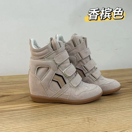 2026New Women's Shoes 7cm Inner Height-increasing Sport Shoes Fashion High-top Casual Shoes Women's Sneakers Zapatillas De Mujer