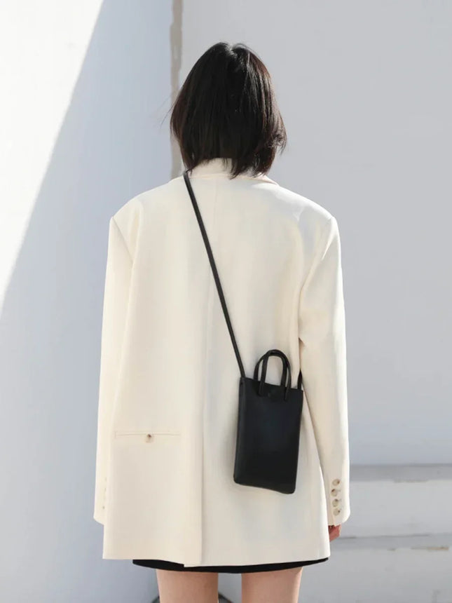 CHIC VEN Women's Blazer Korean Casual Solid Long Sleeve Coats All-match Office Lady Elegant Fashion Clothing Spring Autumn 2026