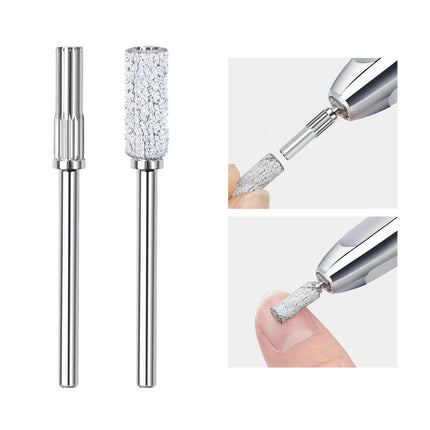 50Pc 3.1mm Mini Nail Sanding Bands 120# 80# 240# Cuticle Polishing Sand Ring Stainless Steel Nail Drill Bit Gel Remove Tools Set