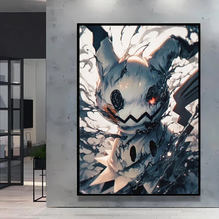 Stylish Pokemon Umbreon Decorative High Quality Canvas Painting Available in Multiple Sizes Suitable for Different Home Spaces