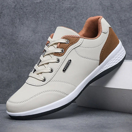 Men's Leather Walking Sneakers