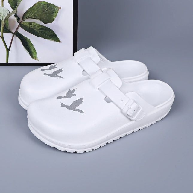 Summer Women Slippers  Platform Chef Shoes Casual Outdoor Clogs Beach Sandal Waterproof Non-slip Slides Indoor Home Shoes