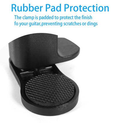 Guitar Phone Holder Hands-Free Adjustable Phone Support Multi-Purpose Guitar Stand Holder for Microphones Stand/Smartphones