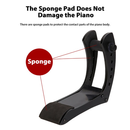 Electric Guitar Support Stand Holder Acrylic Clamp Sponge Pads 6 Position Height Adjustable Vertical Guitar Rack Stand