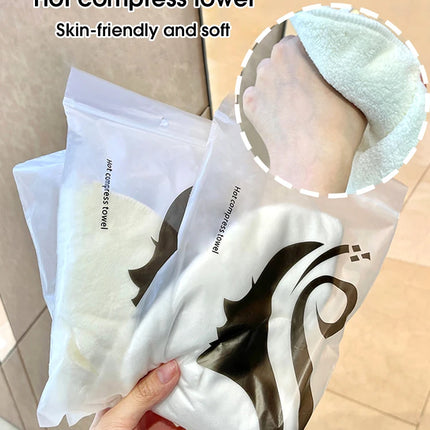 Hot compress towel hanging ear soft skin-friendly steam heating cold hot compress face towel wet compress irrigation face towel