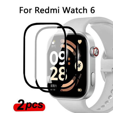Screen Protector For Xiaomi Redmi Watch 6 Curved HD Anti-Scratch Film Full Coverage Protective For Redmi Watch6 Film Accessories